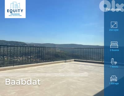 Furnished 250 SQM Apartment For Rent In Baabdat شقة للإيجار #JN2218142