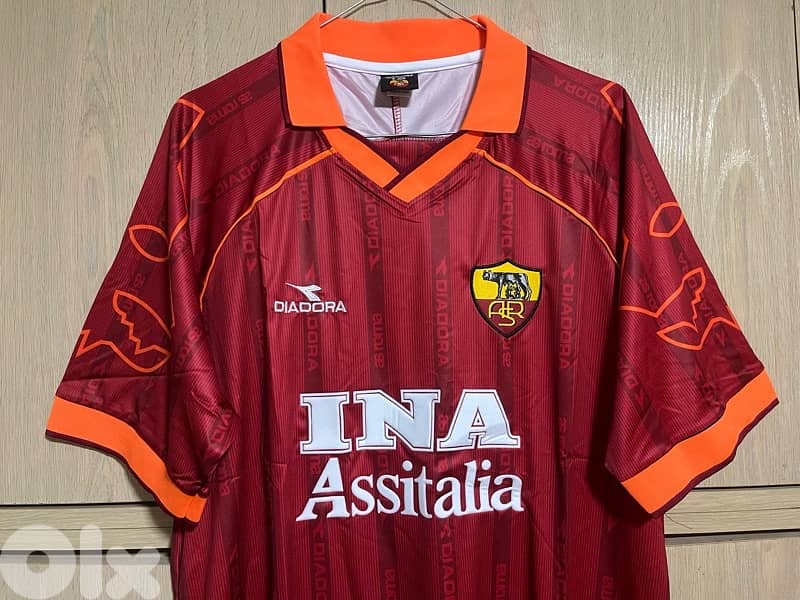 roma diadora 1999 jersey 0