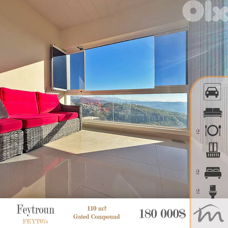 Faytroun | Prime 110m² Rental Investment | Panoramic Mountain View 0