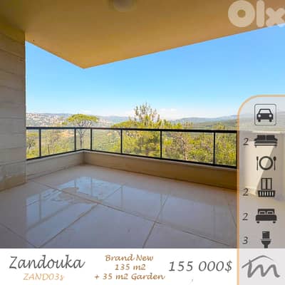 Zandouka | Brand New High End 2 Bedrooms Apt w/ Backyard Garden | View