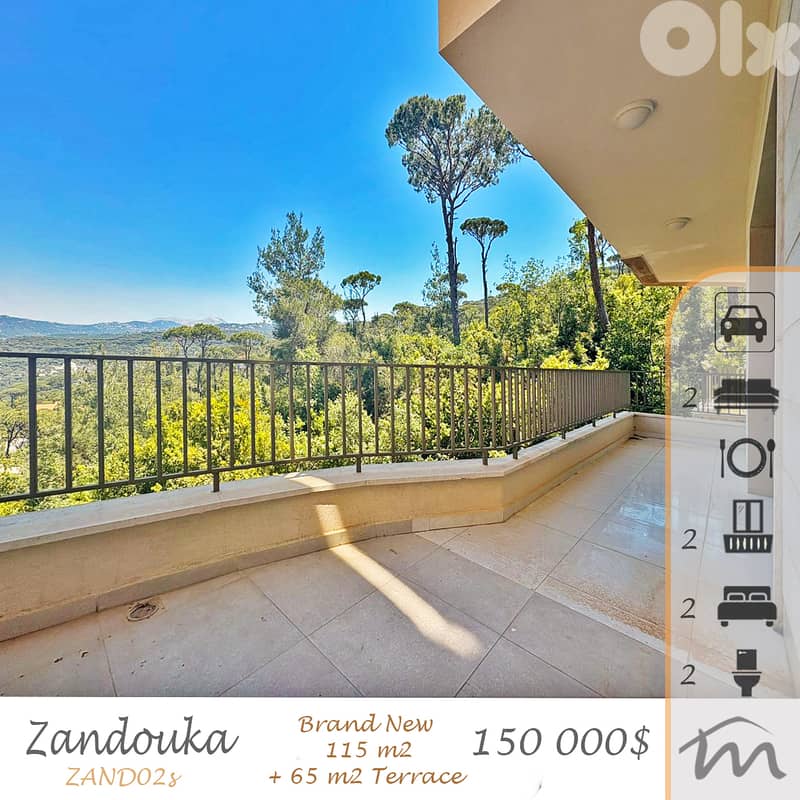 Zandouka | Perfect Escape | Brand New 115m² + 65m² Terrace | Open View 0