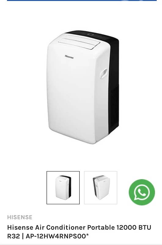 Hisense portable ac cooling heating 0