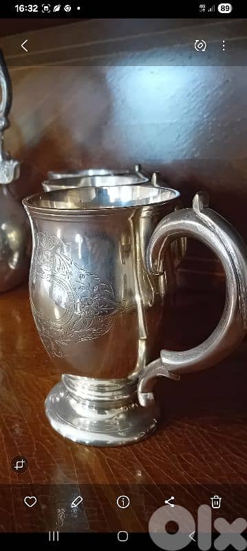 Tankard silverplated 1
