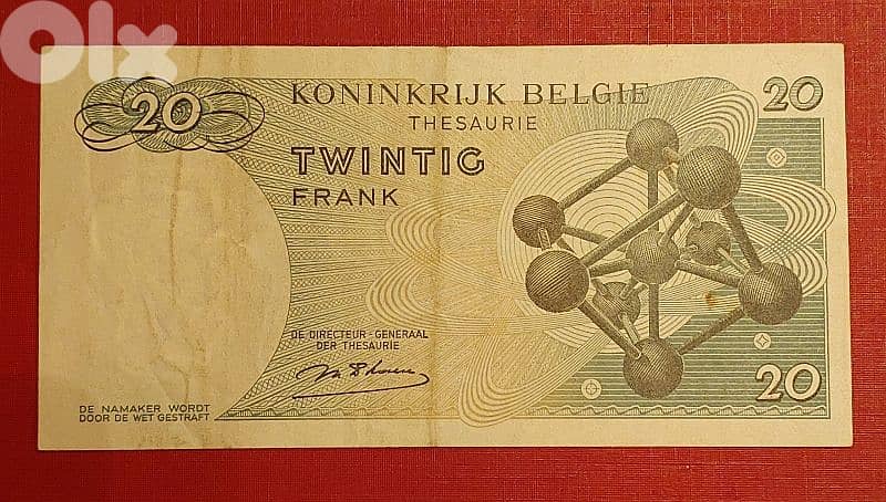 Belgium 20 Francs 1964 1