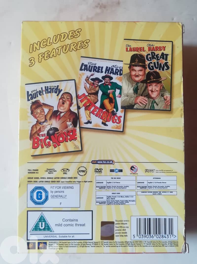 Laurel & Hardy 3 dvd movies box set 4