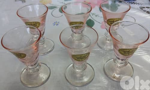 Vintage Murano كاسات ليكور