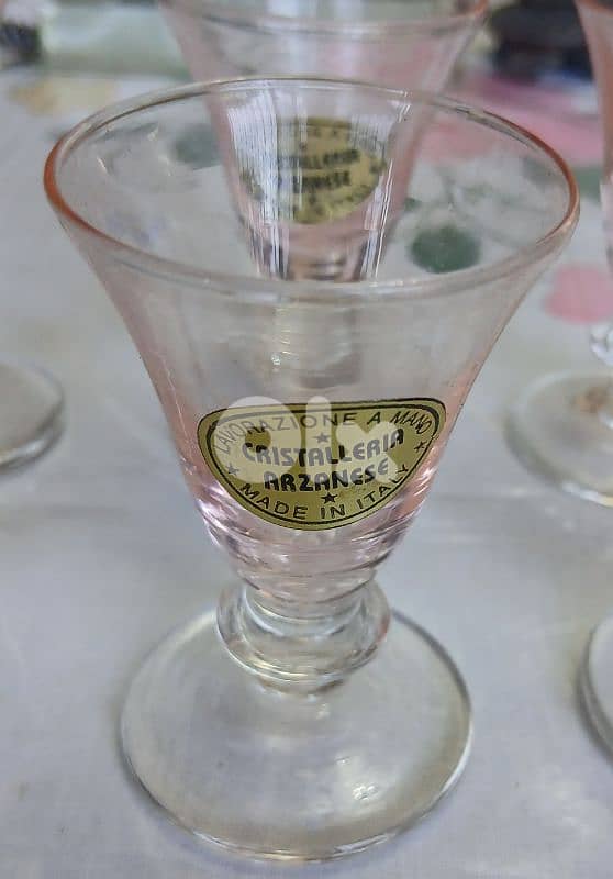 Vintage Murano كاسات ليكور 1