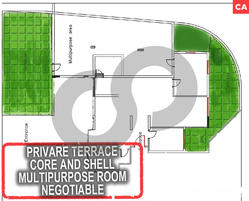 Private Terrace, Gated Community, keserwan, fatqa REF#CA128140 0