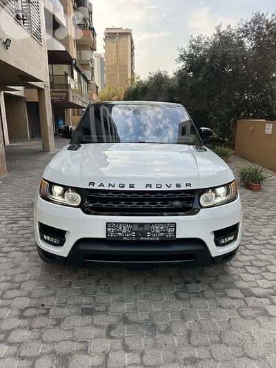 Range Rover Sport V6 2017 white on black (clean carfax)