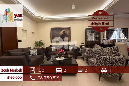 Zouk mosbeh 180m2 | Furnished | Well Maintained | High End | EL