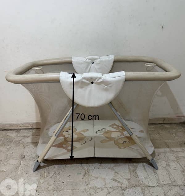 Baby Crib Cam brand with mattress and mattress protector 2