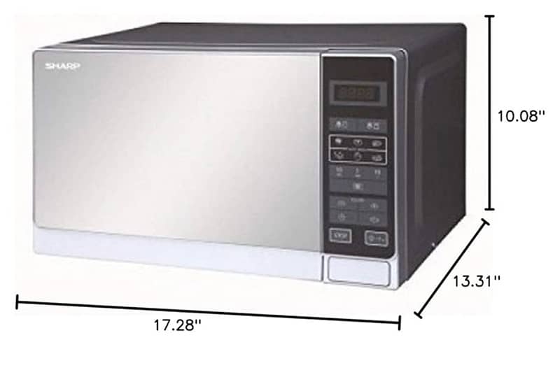 Sharp R-20MT 20-Liter 800W Microwave Oven, 220 Volts 1