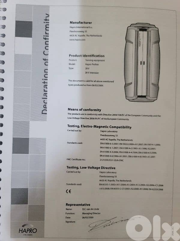 Hapro Proline 28V Intensive Tanning  – Excellent Condition 2