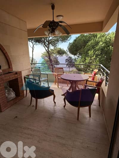 225m2 apartment+shared garden+pool access+shared gym 4rent in Broumana