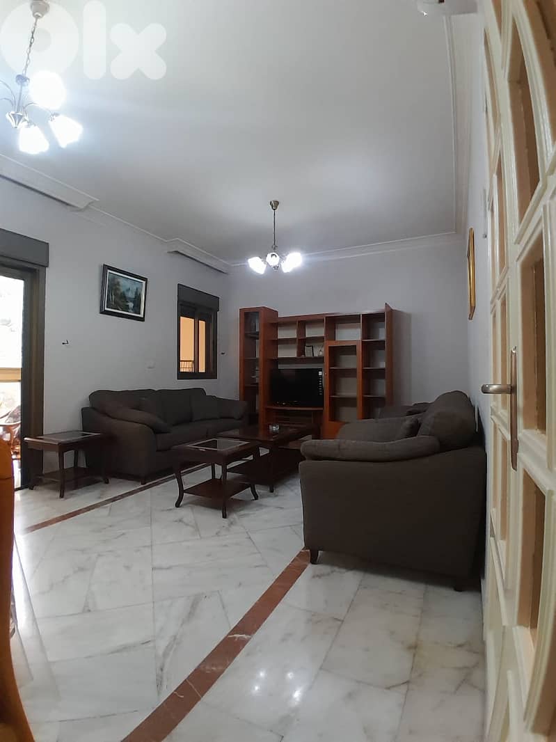 FURNISHED APT IN AIN EL MRAISSEH PRIME (130SQ) 3 BEDROOMS , (JNR-447) 0