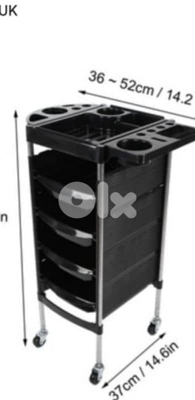beauty salon rolling cart 1