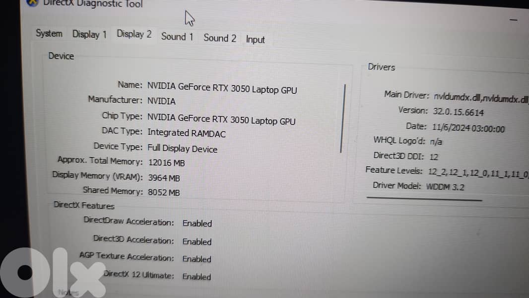 Asus Tuf F17 FX706H i5 11th gen Rtx 3050 2TB NVME 17.3" 144Hz Display 7