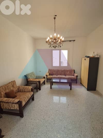 100m2 furnished apartment+terrace+open view 4rent in Forn el Chebak