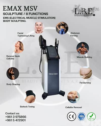 EMAX MSV – 8 Functions Body Sculpting System  Advanced