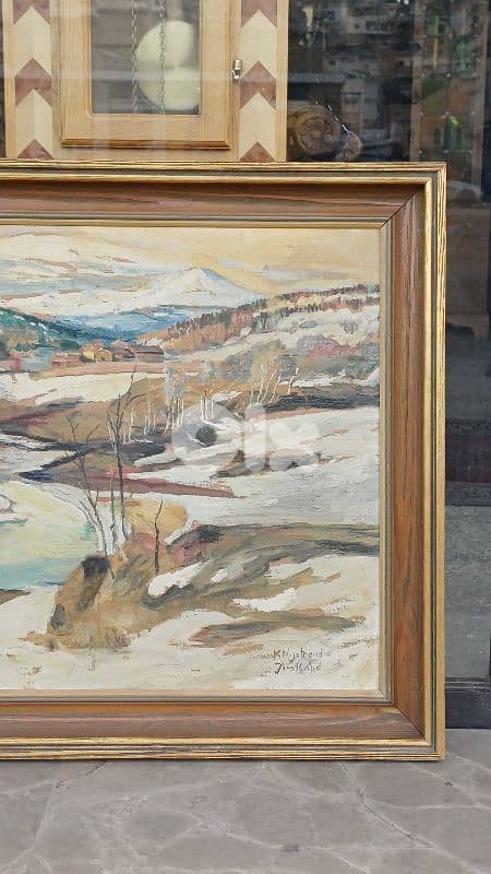 لوحة رسم زيتي اوروبية 3