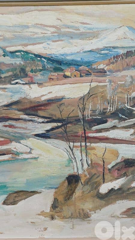 لوحة رسم زيتي اوروبية 6