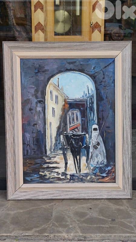 لوحة رسم زيتي اوروبية 2