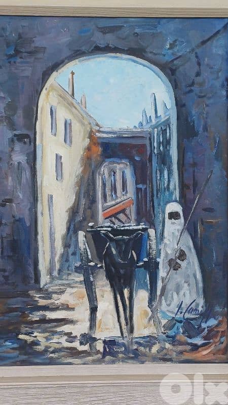 لوحة رسم زيتي اوروبية 5