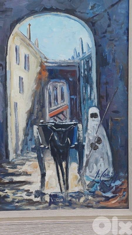 لوحة رسم زيتي اوروبية 6