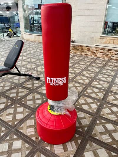 Boxing bag with stand