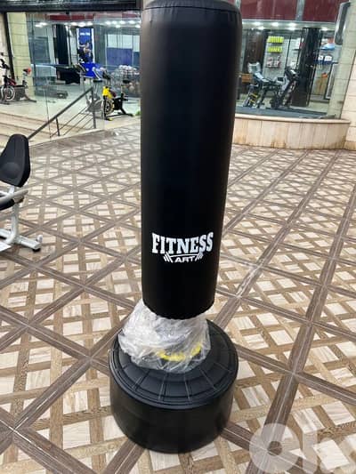 Boxing bag with stand