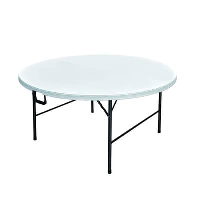 Portable Plastic Round Table - طاولة بلاستيكية دائرية محمولة