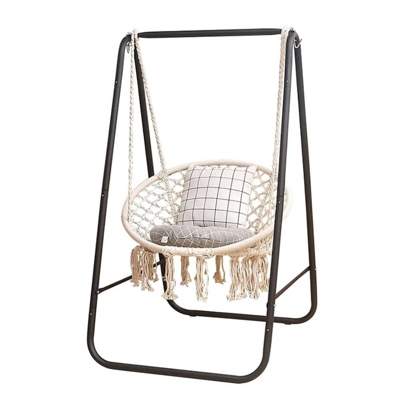 Hanging Basket Swing Chair With Pillow & Cushion - كرسي أرجوحة معلق 0