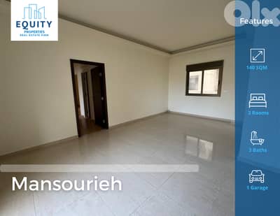 140 SQM Apartment For Rent In Mansourieh شقة للإيجار #JN222251