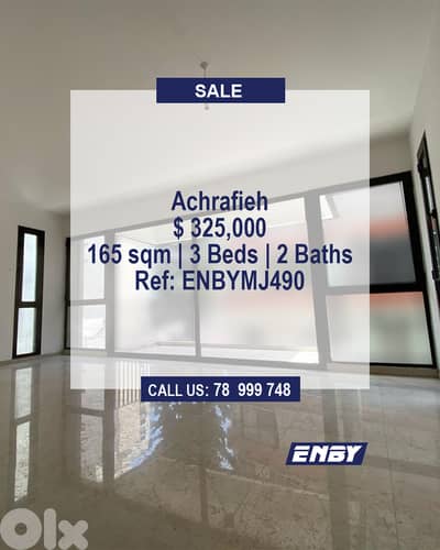 Apartment for Sale in Achrafieh | High Floor | New Building |Calm Area