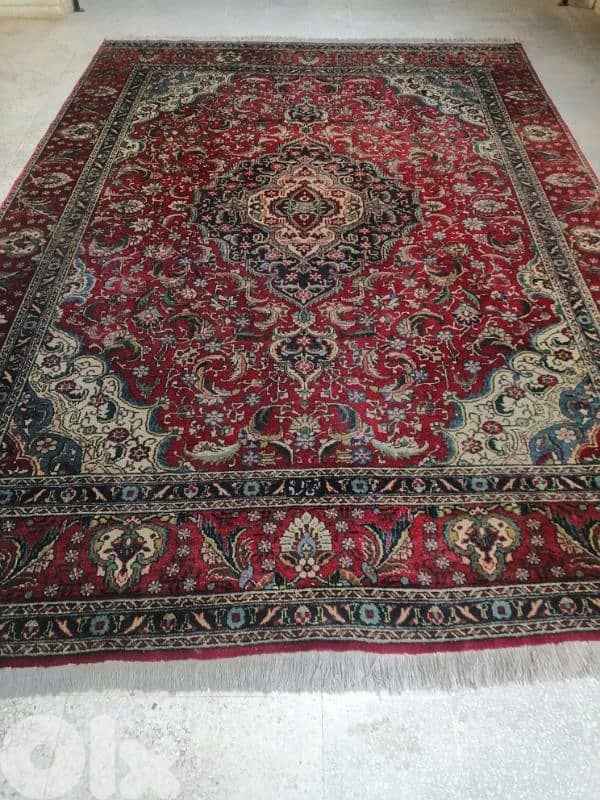 سجاد عجمي كاشان قديم بحالة جيدة 0