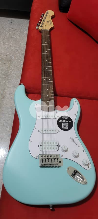 Fender Squier Debut Electric Guitar HSS, full pro setup