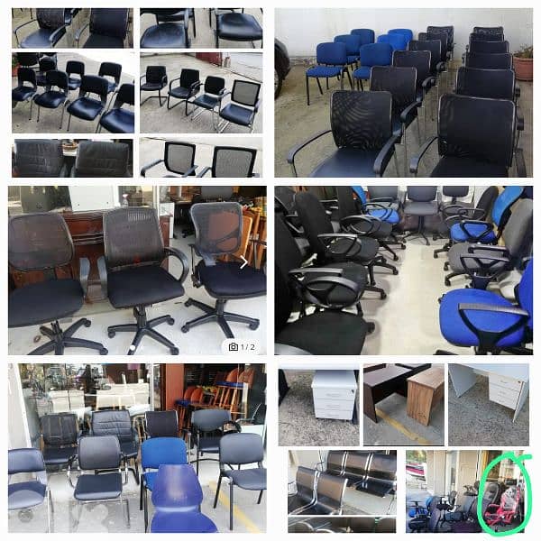 مكاتب   كراسي مكاتب اوروبي شبه جديد 0