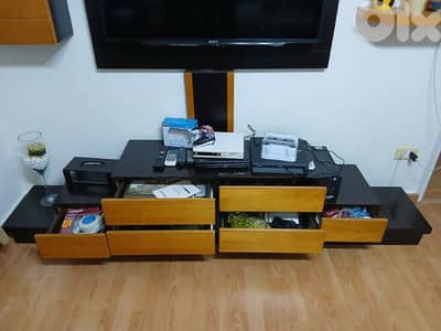 low table with drawers