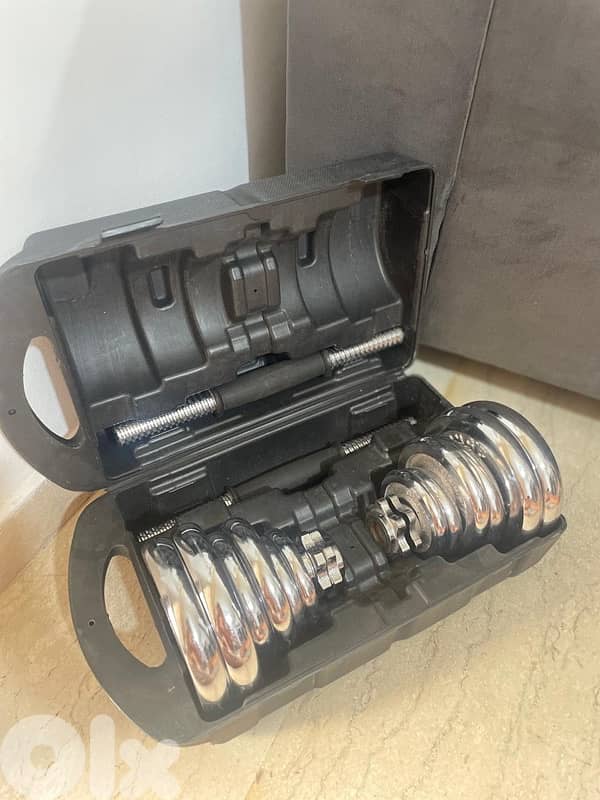 20kg chrome Dumbbells Kit 1