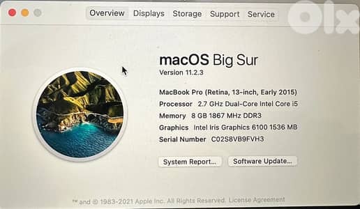 MacBook Pro 13” (Retina, Early 2015)