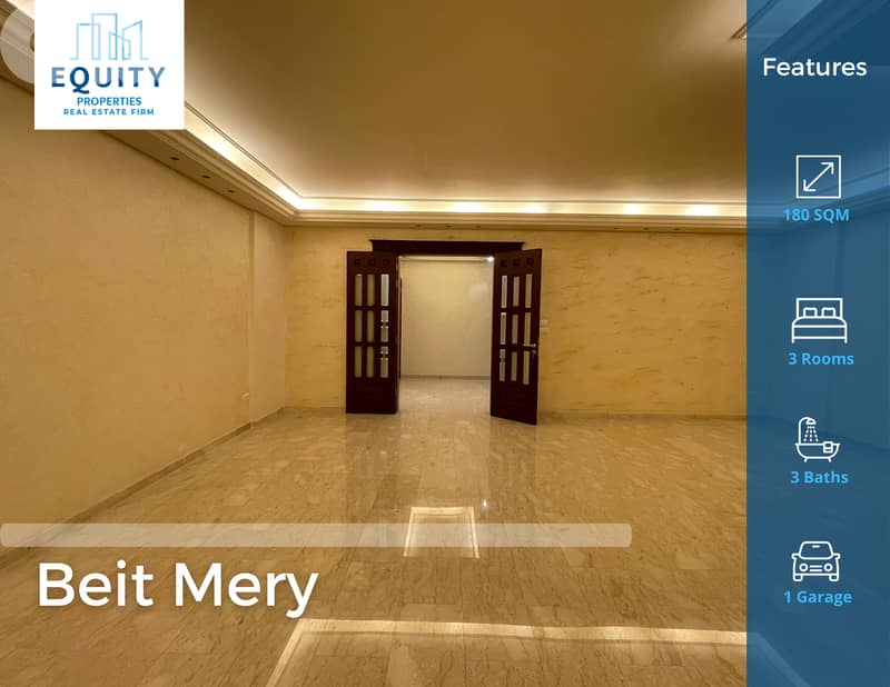 180 SQM Apartement For Sale In Beit Mery شقة للبيع #JN222492 0
