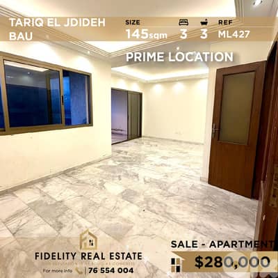 Apartment for sale in Tariq El Jdideh ML427 شقة للبيع في طريق الجديدة
