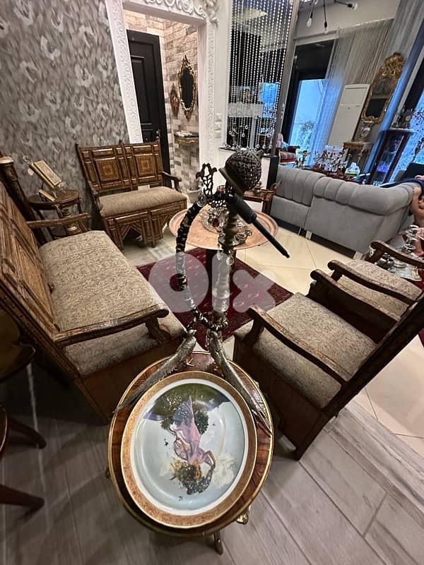 صالون موزاييك انتيك قديم عمرو فوق 100سنه بحالة ممتازة 0