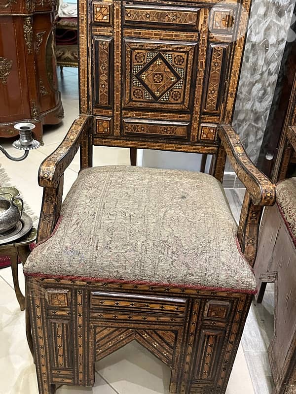 صالون موزاييك انتيك قديم عمرو فوق 100سنه بحالة ممتازة 3