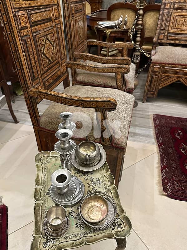 صالون موزاييك انتيك قديم عمرو فوق 100سنه بحالة ممتازة 7