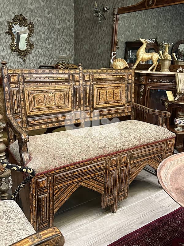 صالون موزاييك انتيك قديم عمرو فوق 100سنه بحالة ممتازة 10