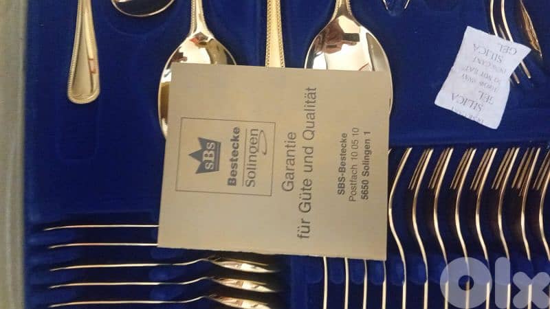 مجموعة للسفرة مغطسة بالدهب ٢٤ 0