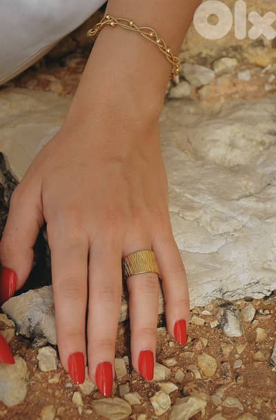 Gold plated ring