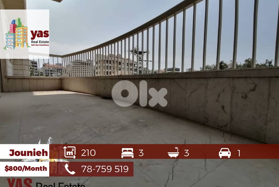 Jounieh 210m2 | Rent | Well Maintained | Accessible | IV 0