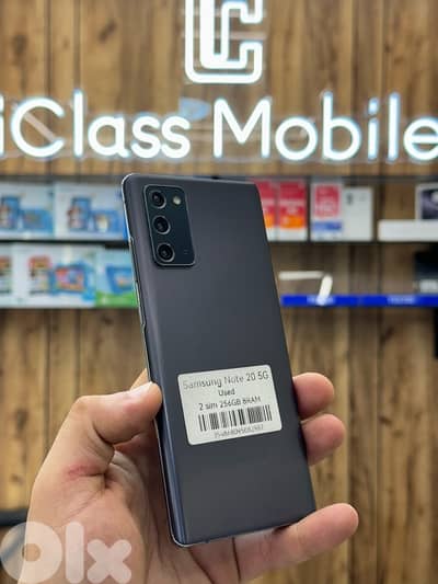 samsung Note 20 5G 256Gb 8Ram 2sim arabic